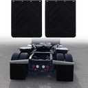 FUTAIHE Mud Flaps for Semi Trucks Black Polymer Tractor Trailer Heavy Duty Rubber Mudflaps Oversized Splash Guard, 24 x 30Inch, 2PCS