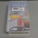 WIBIMEN Ice Cube Tray with Lid and Bin - Round Ice Trays for Freezer with Lid - Ice Cube Trays for Freezer with Ice Container (0.8"-2PACK Blue)