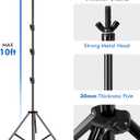 HYJ-INC Photo Video Studio 20ft (Wide) x 10ft (Tall) Heavy Duty Adjustable Width & Length Photography Backdrop Stand Background Support System Kit with Spring Clamps, Sandbags, Carry Bag