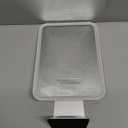 Lighted Makeup Mirror, Metal Table Mirror with Stand, 2000 mAh Rechargeable Vanity Mirror with 3 Colors and Brightness Adjustable, 12 Inch Light up Mirror (12"x7" White)