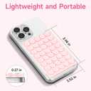 2 x Yojaro Silicone Suction Cup Phone Case Mount Double Sided, Phone Accessories Hands-Free Strong Grip Holder for Selfies and Videos (Reddish Brown Glitter)