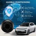 Mini GPS Tracker for Vehicles, 2026 New LED Tracking Device for Vehicles, Hidden Car GPS Tracker Device for Vehicles (iOS), Real-Time Car Tracker Device No Subscription No Monthly Fee for Car, Trucks