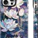 Lumen for iPhone 15 Pro Max Case, Compatible with Magsafe, Lotus Glass Lily