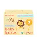 ATTITUDE Eco-Conscious Disposable Diapers, EWG Verified, Size 3 (13-22 lbs), Ultra Absorbent for Baby, Vegan & Plant-Based, 27 Count