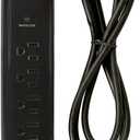 Prime Wire PB802225 6-Outlet Household Electronics Surge Protector with 14/3 SJT 4-Feet Cord