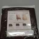 SURE FIT Soft Suede T-Cushion Wing Chair One Piece Slipcover, Relaxed Fit, Polyester, Machine Washable, Chocolate Color
