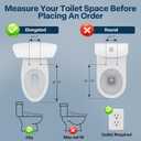 Bidet Toilet Seat,Voice Control,Auto Open,Heated Water,Elongated | Warm Air Dryer,Heated Seat,LED Temp Display,Wireless Remote,Self-Cleaning Nozzle,Night Light,Bubble Shield