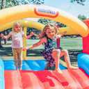 Little Tikes Jump 'n Slide Inflatable Bouncer Includes Heavy Duty Blower With GFCI, Stakes, Repair Patches, And Storage Bag, for Kids Ages 3-8 Years, Regular