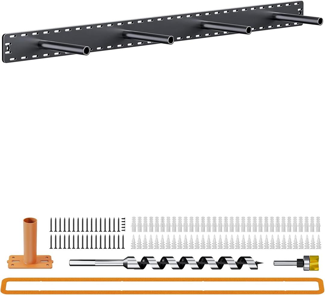 1 Pack Large Shelf Brackets Long Floating Shelf Bracket Invisible Floating Shelf Hardware Heavy Duty Floating Mantel Brackets(43"X6"X3" with Tools)