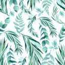 VaryStyle 17.7"x118" Fresh Green Leaf Wallpaper Watercolor Green White Eucalyptus Fern Leaf Peel and Stick Wallpaper Leaves Contact Paper for Cabinets Walls Removable Nature Wall Paper for Bedroom