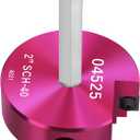 PVC Fitting Saver 2-Inch Head,2" PVC Pipe Reamer with 3/8-Inch Hex Shaft,Socket Saver Plumbing Tool Plastic Pipe Fitting Reamer for Sch.40 CPVC ABS Hub,Fit Standard 1/2" Drills