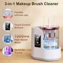 Electric Makeup Brush Cleaner 3-in-1, Automatic Brush Cleaning & Drying Machine with Dual-Direction Cleaning, Adjustable Dryer, Fits All Brush Sizes, for Makeup Brush Set, Blush Brush, Sponges