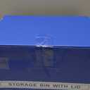 2 Pack Large Stackable Storage Bins, Plastic Container Organizer with Open Front, Pantry Organizers and Storage for Potato, Onion, Fruit and Vegetable, Clear Kitchen Laundry Organizer with Lid