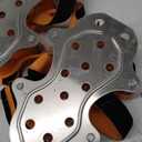 Lawn Aerator Shoes for Grass.Metal Bottom Double Layer Soil Yard Aerator Lawn Tool,Lawn Spike Shoes for Patio Garden Manual Air Aeration Tool for Lawn (Orange)