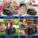 Cleaning Caddy,Cleaning Bag for Housekeepers,Cleaning Supplies Organizer with Handle,Black