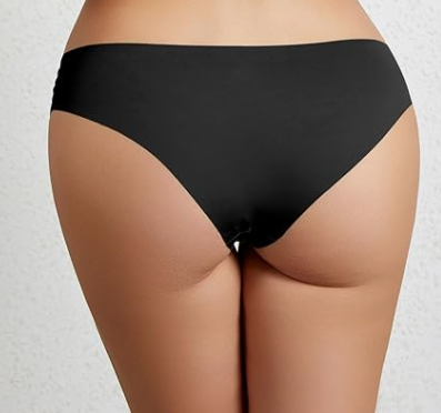 Jaywan  Panties for Women Cheeky Seamless Low Rise Lace Back Underwear 4  Pack M Jaywan  Panties for Women Cheeky Seamless Low Rise Lace Back Underwear 4  Pack M