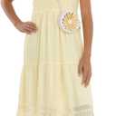 Speechless Girls' Sleeveless Smocked Maxi Sundress