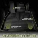 Priprilod Floor Mats Custom Fit for Lexus RX350 RX350h RX500h 2023-2026 | NOT for RX450h+ PHEV,All Weather TPE Floor Liners 1st & 2nd Row 3PCS Waterproof Non-Slip Odor-Free, Passenger Car