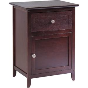 Winsome 25 x 18.9 x 14.96-Inch Wood Night Stand/Accent Table, Brown (94215)
