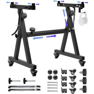 Universal Keyboard Stand, Z-style Heavy-Duty Piano Stand, Adjustable and Portable Piano Keyboard Stand for 61 and 88 Keys