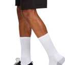 Fruit of the Loom mens Dual Defense Crew Socks (12 Pack) (White)