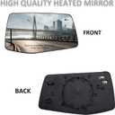 Passenger Side Mirror Replacement for Chevrolet Silverado 1500 2019 2020 2021 GMC Sierra 1500 2019 2020 2021- Right Side Mirror Glass, Rear View Mirrors Glass with Power Heated & Blind Spot
