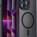 Symcele Designed for iPhone 13 Pro Case, Compatible with MagSafe, with Privacy Screen Protectors X2, [Camera Protection] [15FT Military Drop Protection] Shockproof Phone Case, 6.1", Black