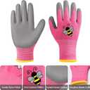 12 Pairs Kids Gardening Gloves Children Yard Work Glove Rubber Coated Garden Gloves for Girls Boys Toddlers Youth Outdoor (Large (Age 9-11))