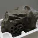 Alpine Corporation 11" Tall Waterproof Bluetooth Solar-Powered Wireless Rock Speaker with 50 Foot Range High-Fidelity Sound, and Portable Audio System, Gray