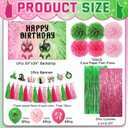 Witch Birthday Party Decorations Witch Bow Party Decorations Included Coquette Birthday Backdrop Tassel Curtain Paper Flowers and Balloons for Women Girl B-day Party Supplies