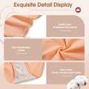 HATSURE Women High Waisted Cotton Underwear Panties Soft Stretch Lace Waistband Full Coverage Ladies Briefs Multipack (Gray, L)