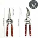 Garden Pruning Shears 2 Pack,Bonsai Trimming Scissors 8"Heavy Duty Garden Scissors Gardening Sharp for Handheld Heavy Duty Hedge Plant Branch Clippers Scissors Pruners Tools