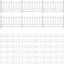 LUOZZY 20 Pcs Miniature Doll Fences Fairy Garden Ornament Vintage Fences Micro-Landscape Dollhouse Decorations