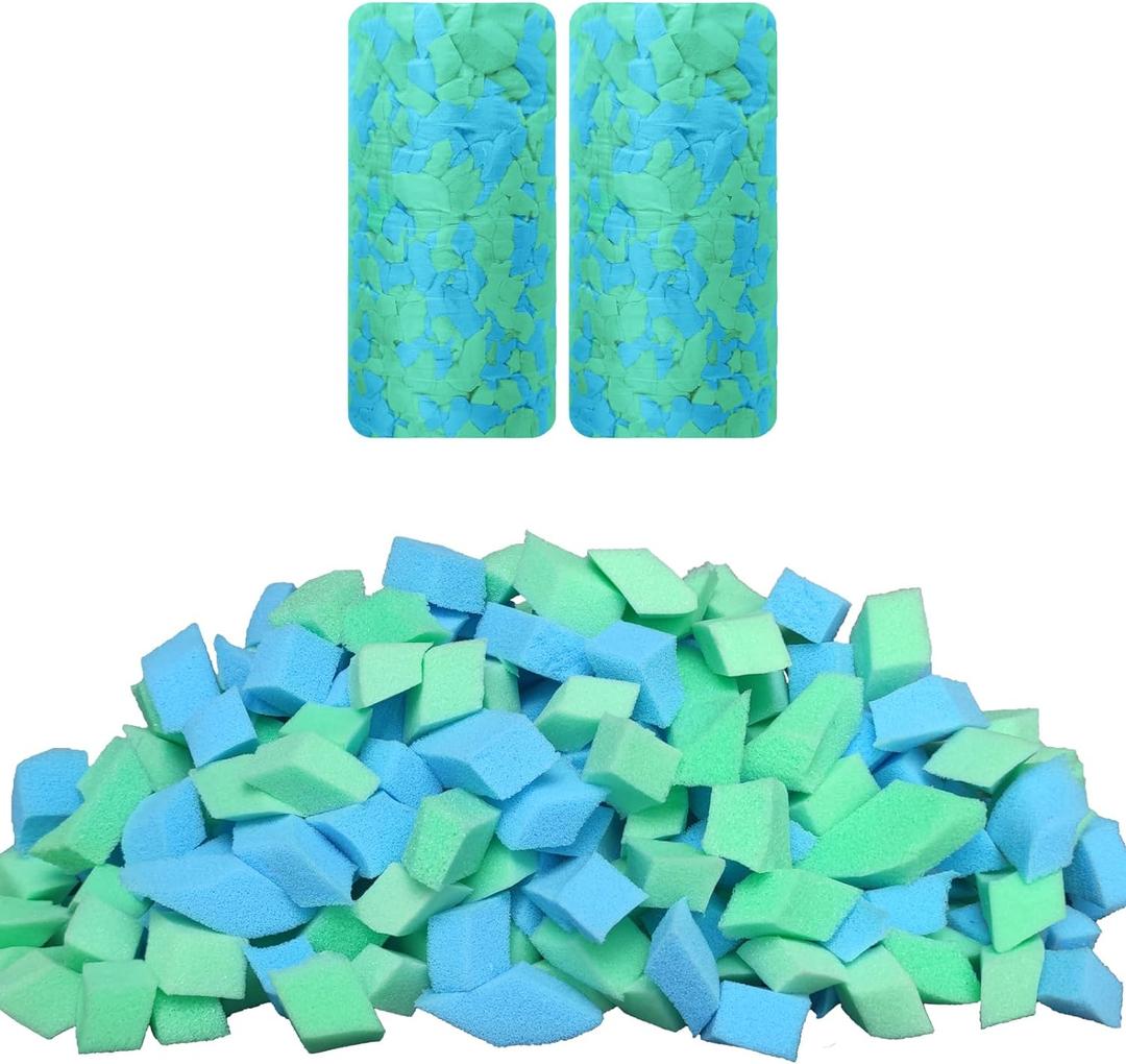 Bean Bag Filler, 10 Pounds Comfortable and Soft Shredded Memory Foam Filling Without Gel, Premium Random Colors BeanBag Stuffing for Various Pillows/Punching Bag/Couch Cushions/Pouf/Dog Bed