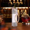 Shinylin Wine Pouch Mesh Embedded Rhinestone Wine Tote Purse Bottle Carrier Bag For Friend New Beginning Business Owner Gift