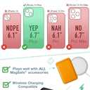 Smartish iPhone 14 Plus Slim Case - Gripmunk Compatible with MagSafe [Lightweight + Protective] Thin Grip Cover - Nothin' to Hide