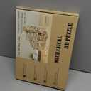 3D Wooden Puzzles Marble Run Chain Kit, Wood Creative Mechanical Puzzles Assembly Model Building Kits to Build for Adults & Kids, DIY Wooden Puzzle Hobbies Toys for Adults &Teens Gifts