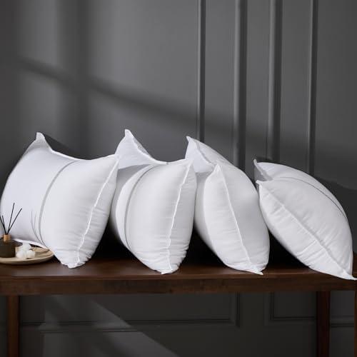 MUFEW Bed Pillows Standard Size Set of 3, Firm Hotel Pillows for Sleeping, Cooling Pillows for Side & Back Sleepers, Down Alternative Filling, 20 x 26 Inches