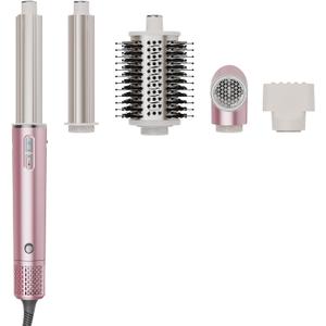 Heyfeel 5 in 1 Hot Air Styler - Professional Hair Dryer Brush with No Heat Damage, High-Speed Negative Ionic Hair Dryer, Auto Wrap Curler, Blow Dryer Brush for Drying Curling Volumizing Straightening (Purple)