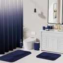 XLHOMO Ombre  Shower Curtain 12 x Hooks, 72x72