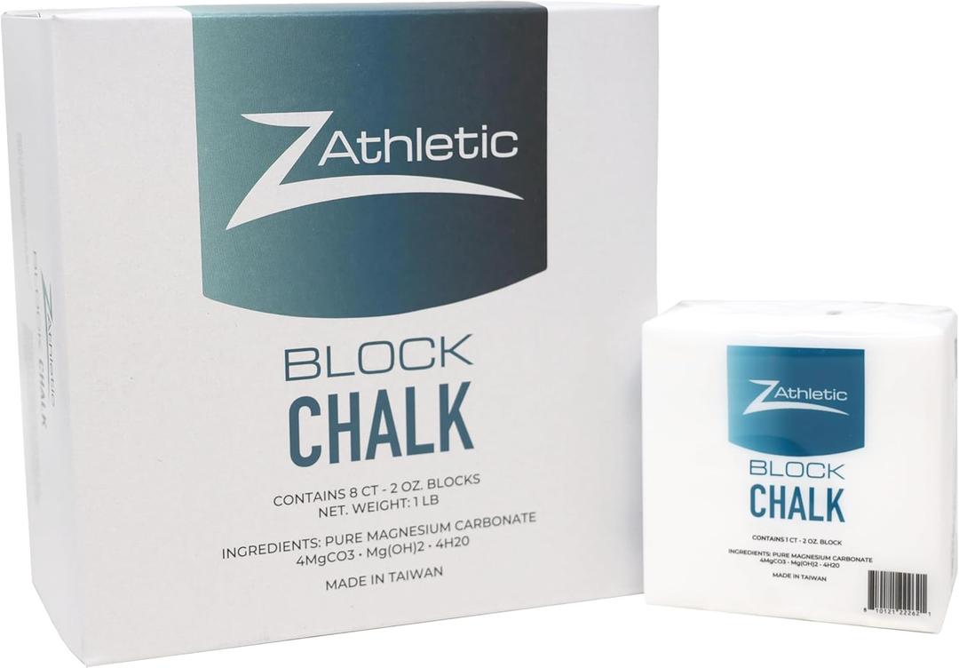 Z Athletic Block Chalk for Gymnastics, Weightlifting, Rock Climbing, Crossfit