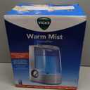 Vicks Warm Mist Humidifier FilterFree 1Gal Tank, Auto ShutOff, Night Light, VapoPad and VapoSteam Compatible (White)