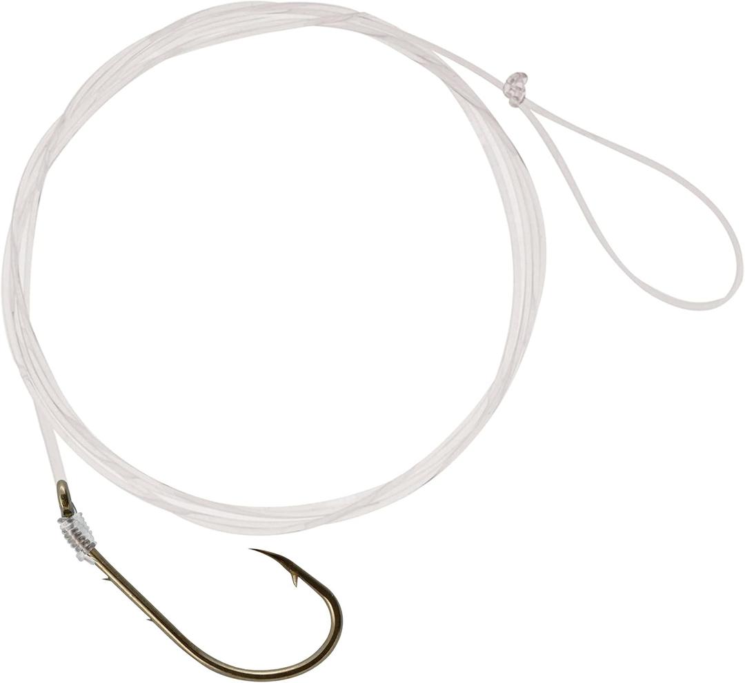 Snelled Baitholder Bronze Hooks, 2 Packs