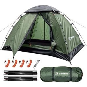 Backpacking Tent for Camping 2 Person Hiking Ultralight Tent for Waterproof Windproof Outdoor Two Doors Tents Easy Quick Setup Lightweight Instant Tents（2 Person）