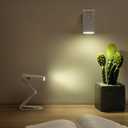 10 x LED Mini Rechargeable Portable Reading Light, Foldable Desktop Work and Study Light, Clip On Book BedHead Warm Lamp, 3 Color Temperature Stepless Dimming Small Book Accessories.