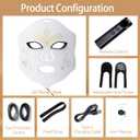 Red Light Therapy for Face, 4 Modes LED Light Therapy Mask with 850nm NIR Infrared Red & Blue Light, Rechargeable Portable Facial Skincare Device with Timer for Home Use, Lightweight for Women & Men