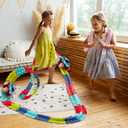 Flexible Car Race Track for Kids  Bendable, with Toy Car + 46 Track Parts, Magic Tracks Set for Boys & Girls; for Toddlers & Kids Ages 3-11