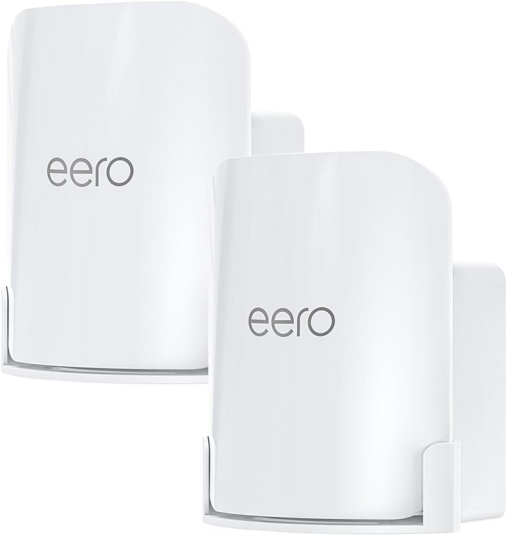 XLTTYWL erro Pro 7 Wall Mount Kit, erro 7 Pro Outlet Mount Bracket Optimize Space&Cable Management Accessories erro Pro 7 Compatible with erros Pro 7 Tri-Band Mesh Wi-Fi 7 Router (White, 2 Pack)