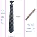 Men's Clip On Tie 2.75 Inches
