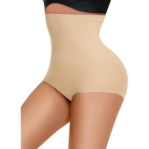 Niceuare Tummy Control Shapewear for Women Seamless High Waisted Slimming Body Shaper Panties Shapewear Shorts Under Dress, Nude, Large